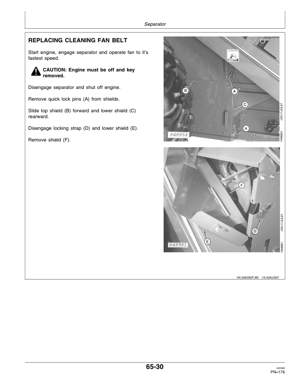 John Deere 9410, 9510, 9610 Combines Operator's Manual (OMH167086) - Image 2