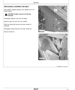 Alternative view of John Deere 9510 Sidehill Combine Operator's Manual (OMH168644)
