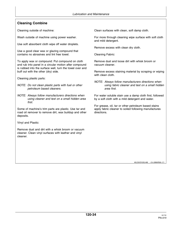 John Deere 9650 CTS Combine (690401-) Operator's Manual (OMH175214) - Image 2