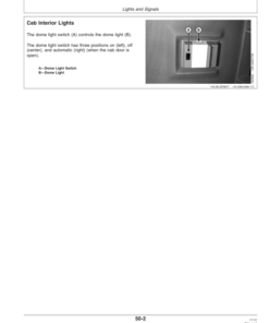 Alternative view of John Deere 9550SH Combine (s. n. 685701-695700) Operator's Manual (OMH175215)