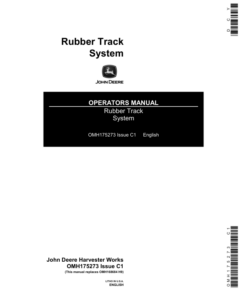 John Deere Rubber Track System Operator's Manual (OMH175273)