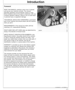 Alternative view of John Deere Rubber Track System Operator's Manual (OMH175273)