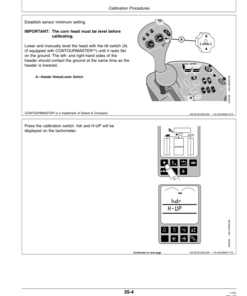 Alternative view of John Deere 90 Series Corn Heads ( - 695300) Operator's Manual (OMH175278)
