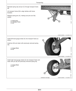 Alternative view of John Deere 925D, 930D, & 936D Draper Platforms North America (695100-696150) Operator's Manual (OMH201805)