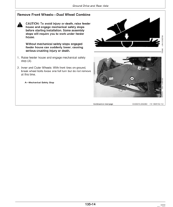 Alternative view of John Deere 9750 STS Canadian Special Combine Operator's Manual (OMH205893)