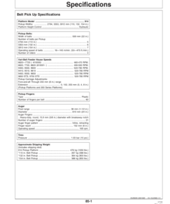 Alternative view of John Deere 3-Roller Belt Pickups (132, 154 In.), 914P Operator's Manual (OMH205904)