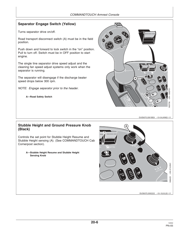 John Deere 9880 STS Combine (700801-) Operator's Manual (OMH205944) - Image 3