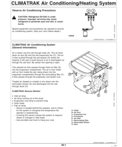Alternative view of John Deere 9560 (705201-), 9660 (705301-) Combine Operator's Manual (OMH208517)