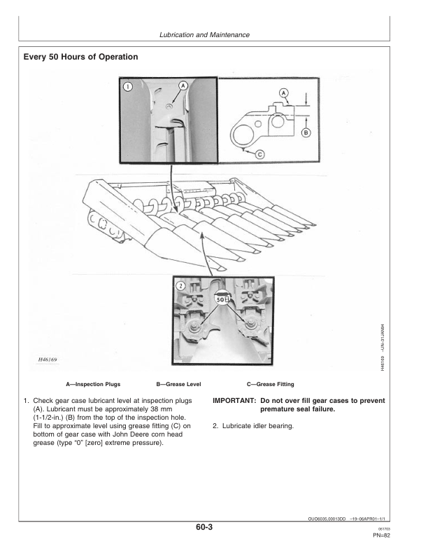John Deere 494, 592, 594, 692, 693, 694, 892, 893, 894, 1092, 1290, 1291, 1293 90 Series Corn Heads (705101-) Operator's Manual (OMH209071) - Image 3