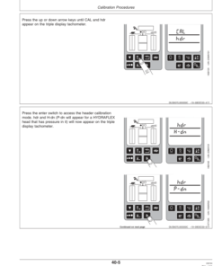 Alternative view of John Deere 9560 SH Combine (705101-) Operator's Manual (OMH212366)