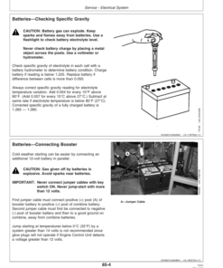 Alternative view of John Deere 9560SH Combine (710101-) Operator's Manual (OMH215835)