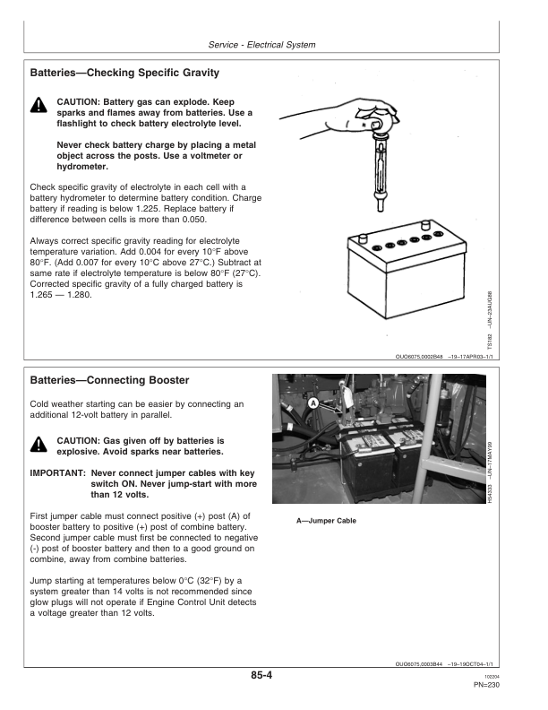 John Deere 9560SH Combine (710101-) Operator's Manual (OMH215835) - Image 2