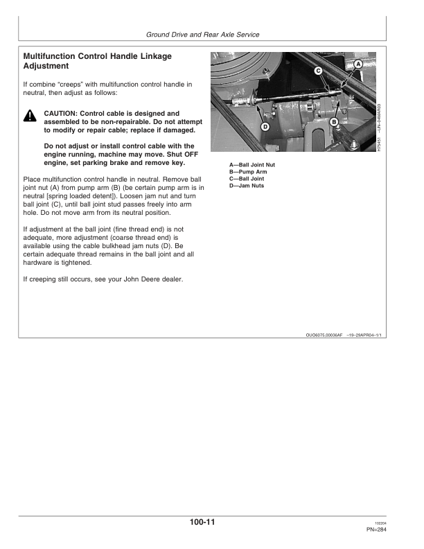 John Deere 9560SH Combine (710101-) Operator's Manual (OMH215835) - Image 3