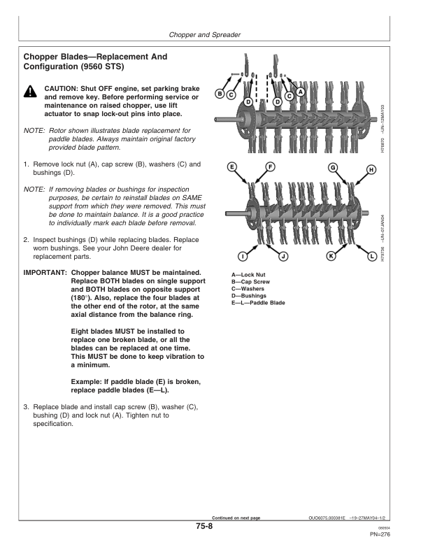 John Deere 9560STS (710251- ), 9660STS (710501-) & 9760STS (710601- ) Combines Operator's Manual (OMH215847) - Image 2