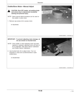 Alternative view of John Deere 9860 STS Combine (710701-) Operator's Manual (OMH215856)