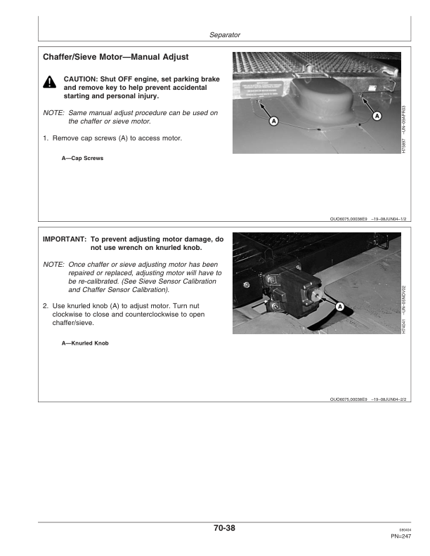 John Deere 9860 STS Combine (710701-) Operator's Manual (OMH215856) - Image 2