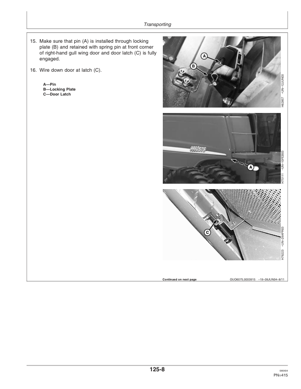 John Deere 9860 STS Combine (710701-) Operator's Manual (OMH215856) - Image 4