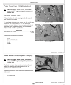 Alternative view of John Deere 9560 (715101-), 9660 (715201-) Combines Operator's Manual (OMH219418)