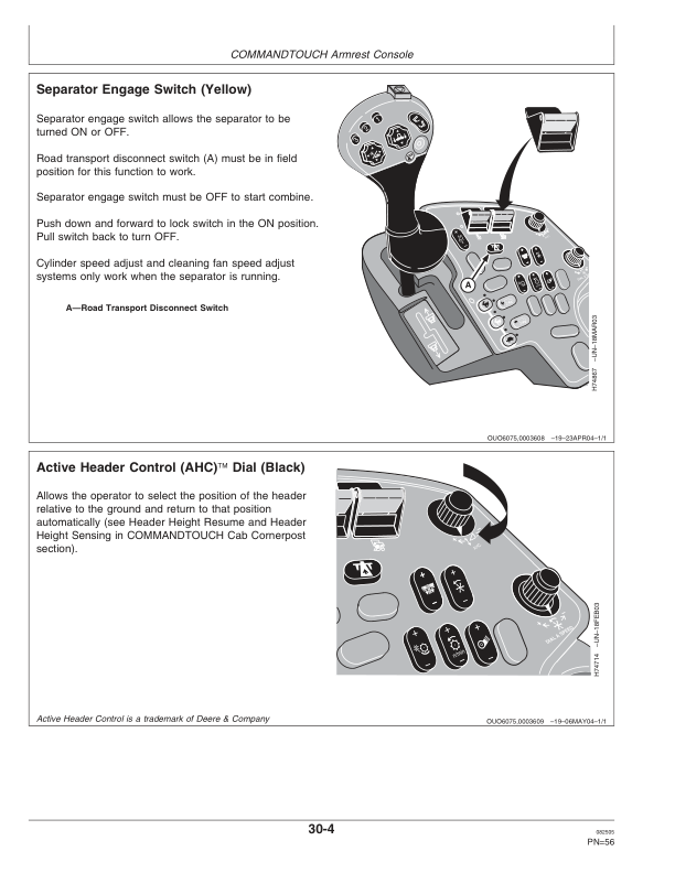 John Deere 9560 (715101-), 9660 (715201-) Combines Operator's Manual (OMH219418) - Image 4