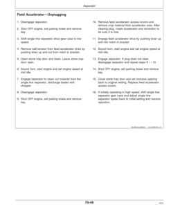 Alternative view of John Deere 9860 STS Combine (715601-) Operator's Manual (OMH219445)
