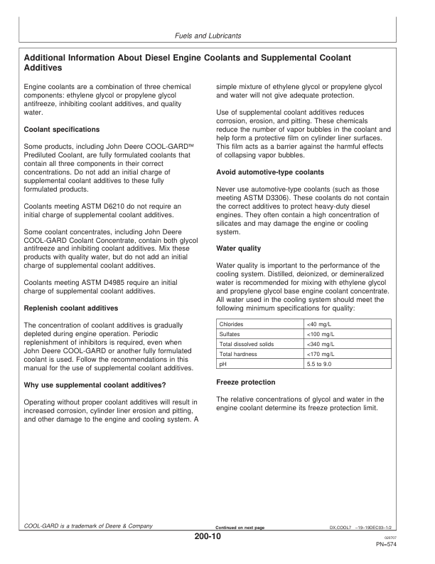John Deere 9860 STS Combine (720501-) Operator's Manual (OMH226965) - Image 2
