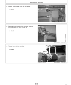 Alternative view of John Deere 925D, 930D, & 936D Draper Platforms North America (720551-725100) Operator's Manual (OMH227005)