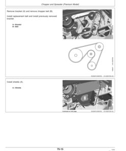 Alternative view of John Deere 9880i STS Hillmaster Combine (720701-) Operator's Manual (OMH228645)