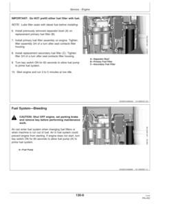 Alternative view of John Deere 9870 STS Combines North America (725101-730100) Operator's Manual (OMH229937)