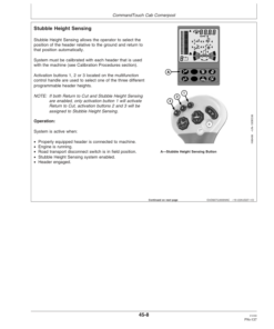 Alternative view of John Deere S560 STS Combine (725101-) Operator's Manual (OMH231308)