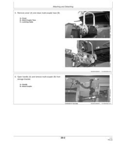 Alternative view of John Deere 925D, 930D, & 936D Draper Platforms North America (725101-755000) Operator's Manual (OMH232852)