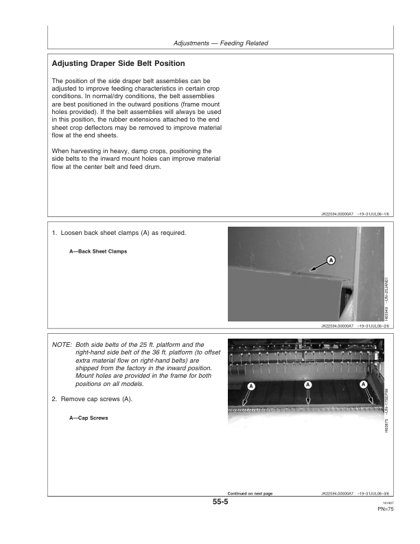 John Deere 925D, 930D, & 936D Draper Platforms North America (725101-755000) Operator's Manual (OMH232852) - Image 3