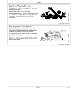 Alternative view of John Deere 625D, 630D & 635D Draper Platforms North America (730101-735400) Operator's Manual (OMH234643)