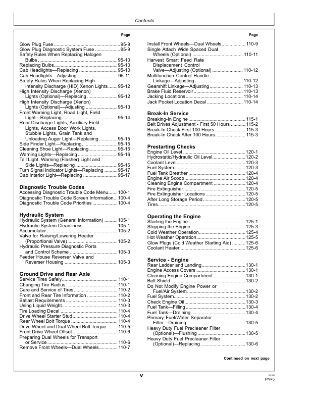 John Deere 9570 STS Combine (730101-) Operator's Manual (OMH235511) - Image 4