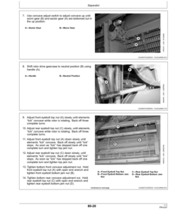 Alternative view of John Deere 9870 STS Combine (730101-) Operator's Manual (OMH235513)