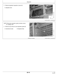 Alternative view of John Deere S690 HILLMASTER Combine (730101-) Operator's Manual (OMH235518)