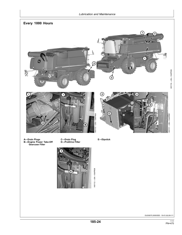 John Deere S690 HILLMASTER Combine (730101-) Operator's Manual (OMH235518) - Image 3