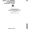 John Deere Windrow Spreader - 25, 12-A Combines Operator's Manual (OMH38554)
