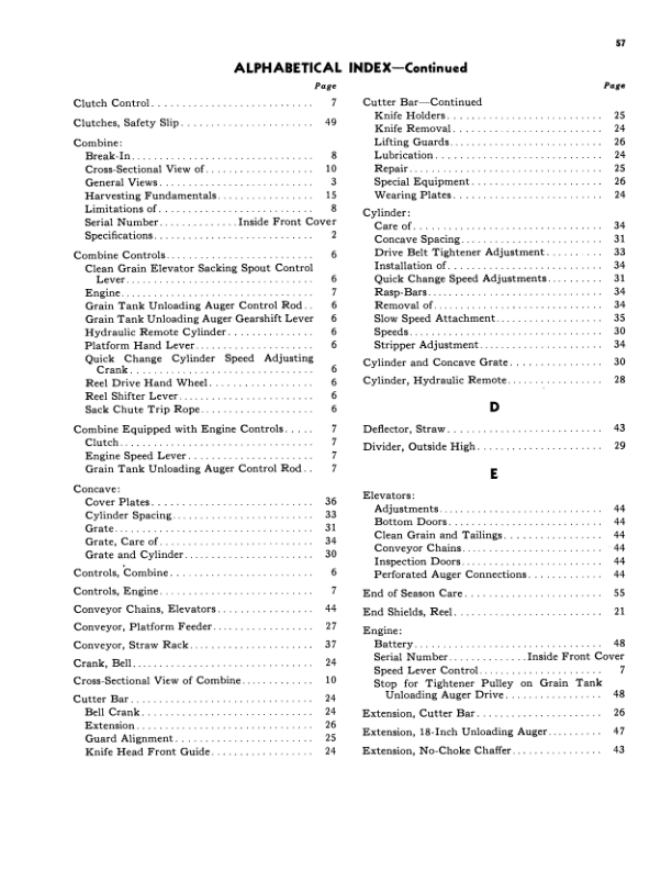 John Deere 30 Combine Operator's Manual (OMH611159) - Image 2