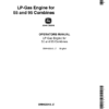 John Deere LP-Gas Engine for 55, 95 Combines Operator's Manual (OMH63943)