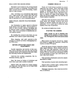 Alternative view of John Deere 96 Pull Type Combine Operator's Manual (OMH63963)