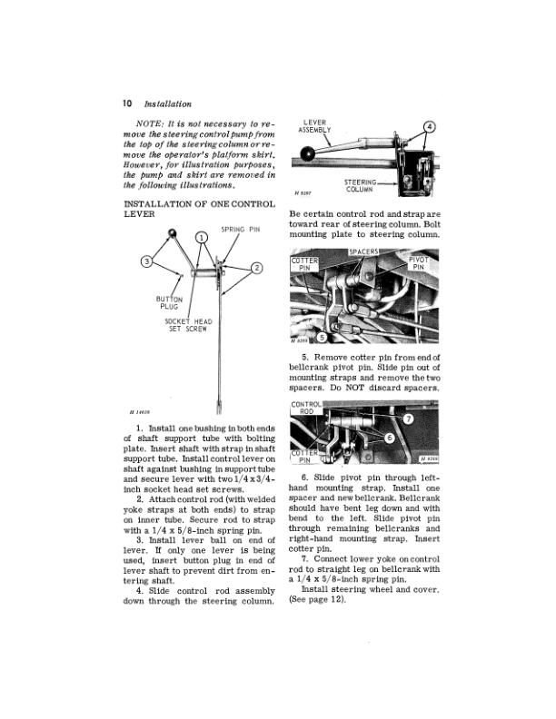 John Deere Hydraulic Lift Reel, Variable Speed Reel Attachments for 55, 95, 105 Combines Operator's Manual (OMH64924) - Image 2