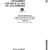 John Deere Straw Chopper Attachment for 30, 25, 12A Combines Operator's Manual (OMH651159)