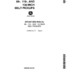 John Deere 2-Roller Belt Pickups (88, 110, 132 In.) Operator's Manual (OMH65123)