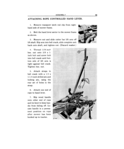 Alternative view of John Deere No. 8, No. 8W Caster Wheel Mower Operator's Manual (OMH711159)