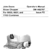 John Deere Straw Chopper for 6600, 6601, 7700 Combines Operator's Manual (OMH82767)