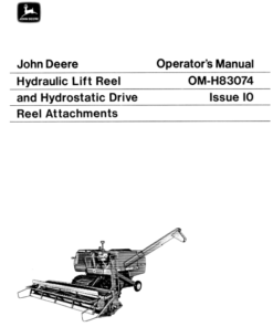 John Deere Hydraulic Lift/Drive Reel (1970) Operator's Manual (OMH83074)