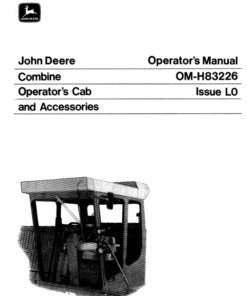 John Deere Operator's Cab, Accessories Operator's Manual (OMH83226)