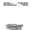 John Deere Cutting Parts for 6601 Combine Platform Operator's Manual (OMH84540)