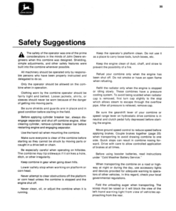 Alternative view of John Deere 6600, 7700 Combine Operator's Manual (OMH84605)
