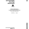 John Deere Hydraulic Lift Drive Reel (1973-) Operator's Manual (OMH85572)